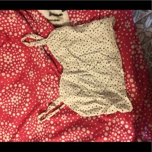 Navy star pattern crop tank top! (Barely worn)